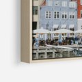 Obraz w ramie 50x50 - Miejska Dynamika - Dania, Kopehaga - rama drewno