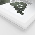 Plakat w ramie 40x50 - Grono Abstrakcji - minimalistyczny plakat, winogrona - rama biała