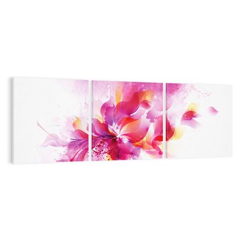 Obraz na płótnie 120x40 - Kwiaty abstrakcji - abstrakcja, kwiaty