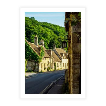 Plakat bez ramy 30x40 - Odkryj tajemnice miasta - uliczka, perspektywa