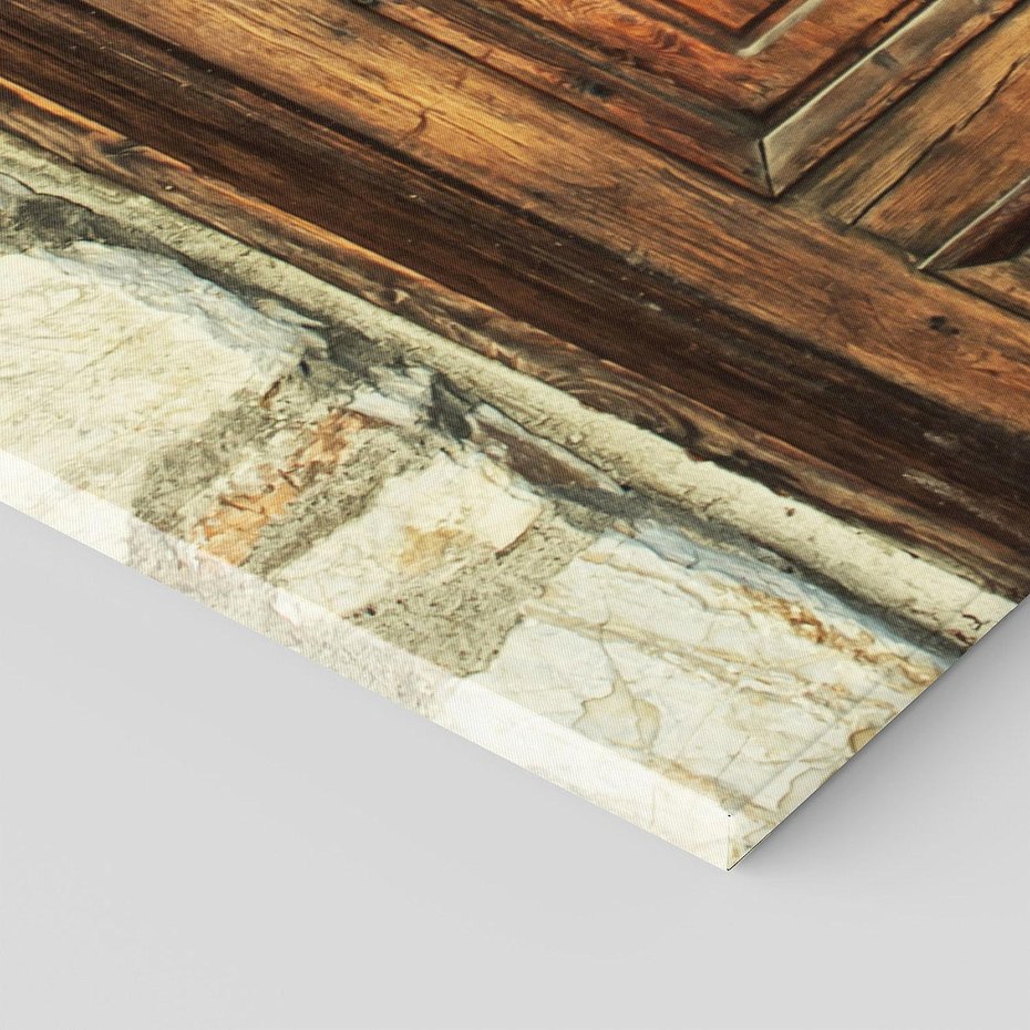 Obraz na płótnie 100x50 - Tajemnicze stare drzwi - stare, drzwi