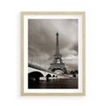 Plakat w ramie 50x70 - Mgiełka Eiffla - Paryż, Eiffla - rama drewno
