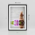 Plakat w ramie 50x70 - Spa japońskie: sztuka relaksu - spa, japońskie - rama czarna
