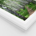 Plakat w ramie 40x50 - Magia lasu pełnego brzóz - las, brzozy - rama biała