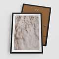 Plakat w ramie 50x70 - Cień Gałęzi - beżowa ściana, cień gałęzi - rama czarna