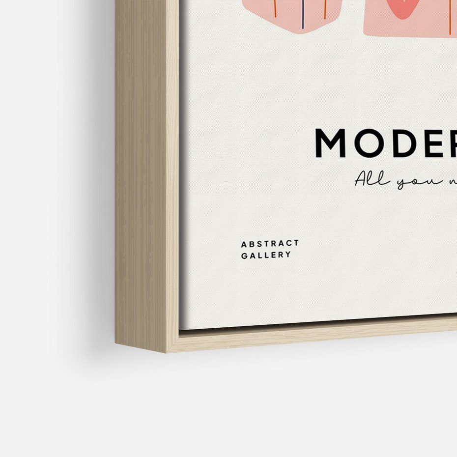 Obraz w ramie 80x120 - Nowoczesna Miłość - nowoczesna grafika, pastelowe kolory - rama drewno