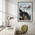 Plakat bez ramy 30x40 - Górski Raj - góry, śnieg