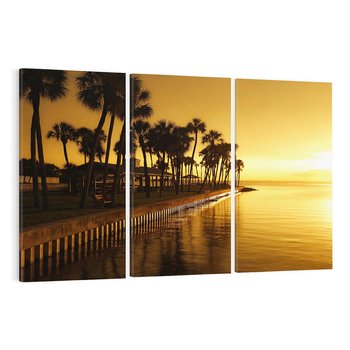 Obraz na płótnie 120x80 - Tropikalny Zachwyt - tropikalny widok, palmy