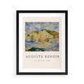 Plakat w ramie 40x50 - Plakat z Reprodukcją A. Renoira - Auguste Renoir, Morze i klify - rama czarna