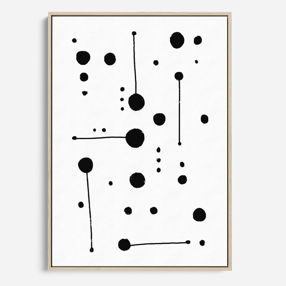 Obraz w ramie 50x70 - Złudne Odbicia - abstrakcja, minimalizm - rama drewno