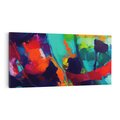 Obraz na płótnie 120x60 - Abstrakcyjne wizje czasu - żywe radosne kolory, plamy kolory