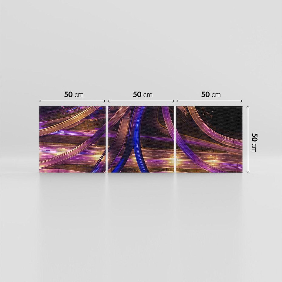 Obraz na płótnie 150x50 - Wiadukty i autostrada - Węzeł drogowy w USA - wiadukty, autostrada