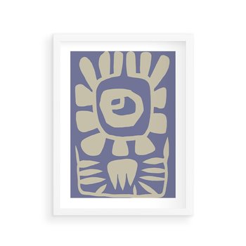 Plakat w ramie 30x40 - Widok Abstrakcyjny - skandynawski styl, plakat - rama biała