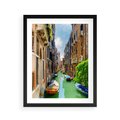 Plakat w ramie 40x50 - Wenecja: romantyczne miasto wodnych dróg - Wenecja, Włochy - rama czarna