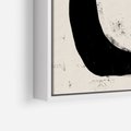 Obraz w ramie 50x70 - Wnętrza Kształtów - abstrakcja, minimalizm - rama biała