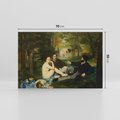 Obraz na płótnie 70x50 - "Śniadanie na trawie" (1863) Edouard Manet - Reprodukcja - reprodukcja, obraz na płótnie