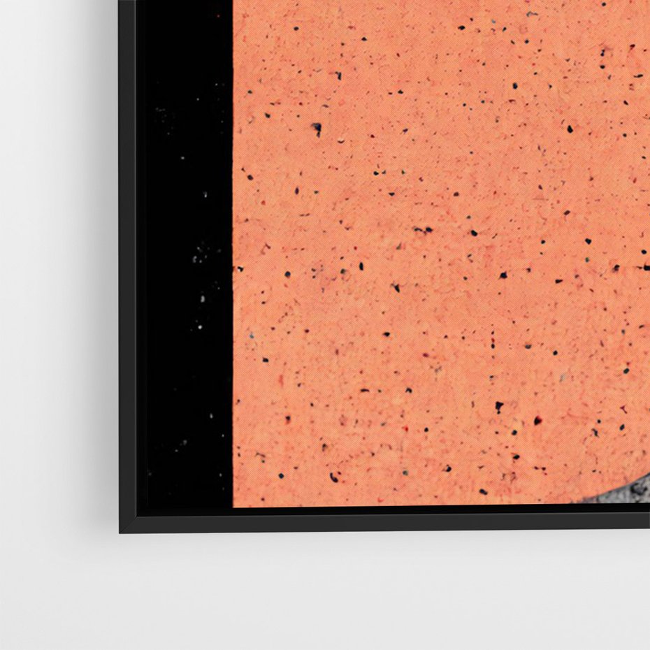 Obraz w ramie 50x70 - Loftowa Harmonia - abstrakcja, styl loftowy - rama czarna