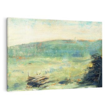 Obraz na płótnie 120x80 - "Pejzaż w Saint-Ouen" (1886–1888) Georges Seurat - Repodukcja - reprodukcja, obraz na płótnie