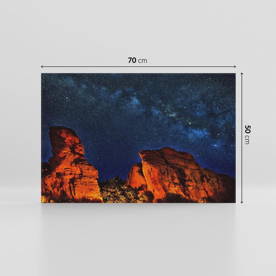 Obraz na płótnie 70x50 - Podróż przez kosmiczne gwiazdy - gwiazdy, kosmos