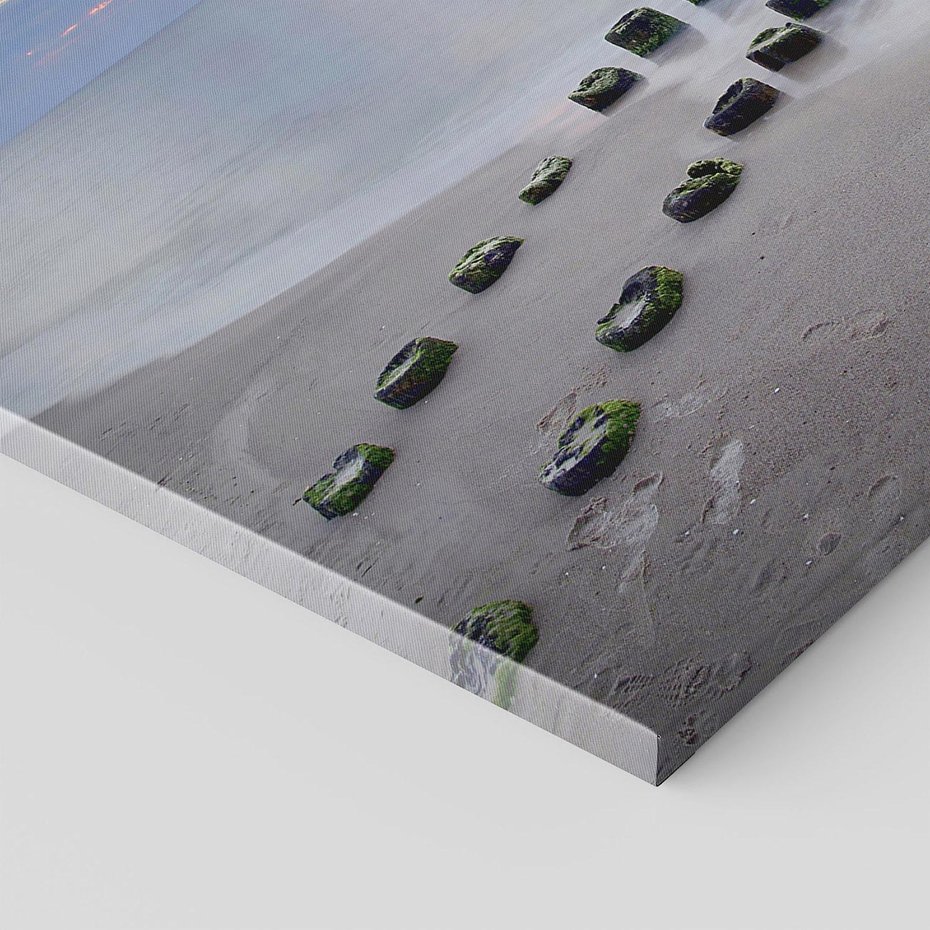 Obraz na płótnie 120x80 - Plaża Morskiej Błogości - plaża, morze