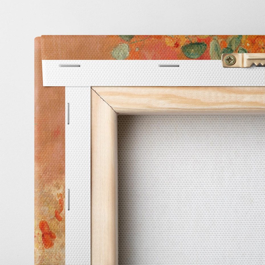 Obraz na płótnie 70x100 - "Nasturcje" (1905) Odilon Redon - Reprodukcja - reprodukcja, obraz na płótnie