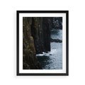 Plakat w ramie 40x50 - Piękno norweskich krajobrazów - fiordy, morze - rama czarna