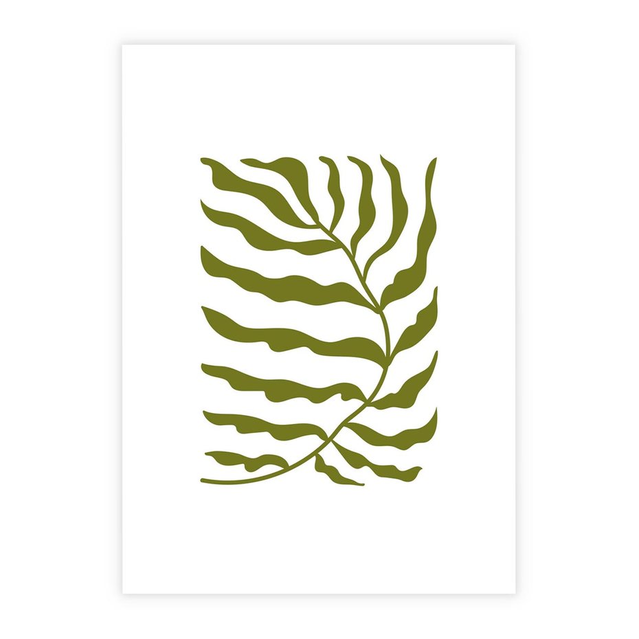 Plakat bez ramy 21x30 - Rytmy Chaosu - roślina, gałązka