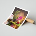 Plakat bez ramy 30x40 - Światło Świecących Kwiatów w Spa - spa, świaca