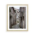 Plakat w ramie 40x50 - Malownicza uliczka we Włoszech - uliczka, Włoch - rama drewno