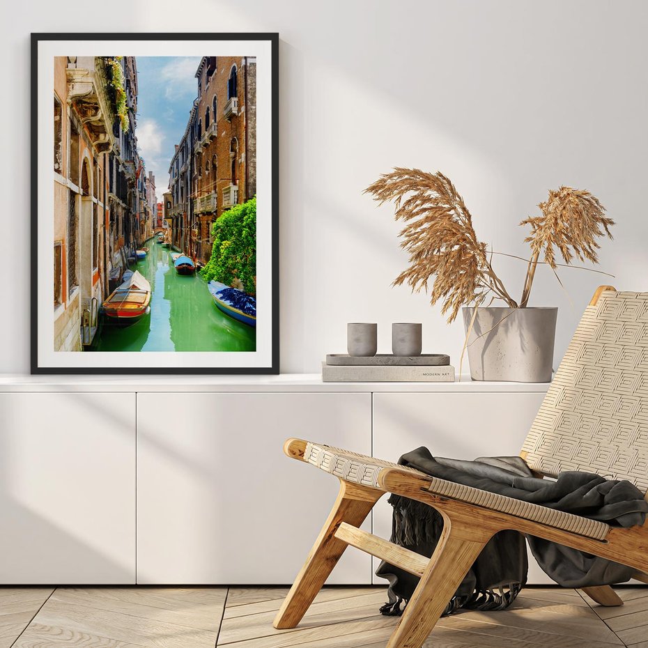 Plakat bez ramy 40x50 - Wenecja: romantyczne miasto wodnych dróg - Wenecja, Włochy