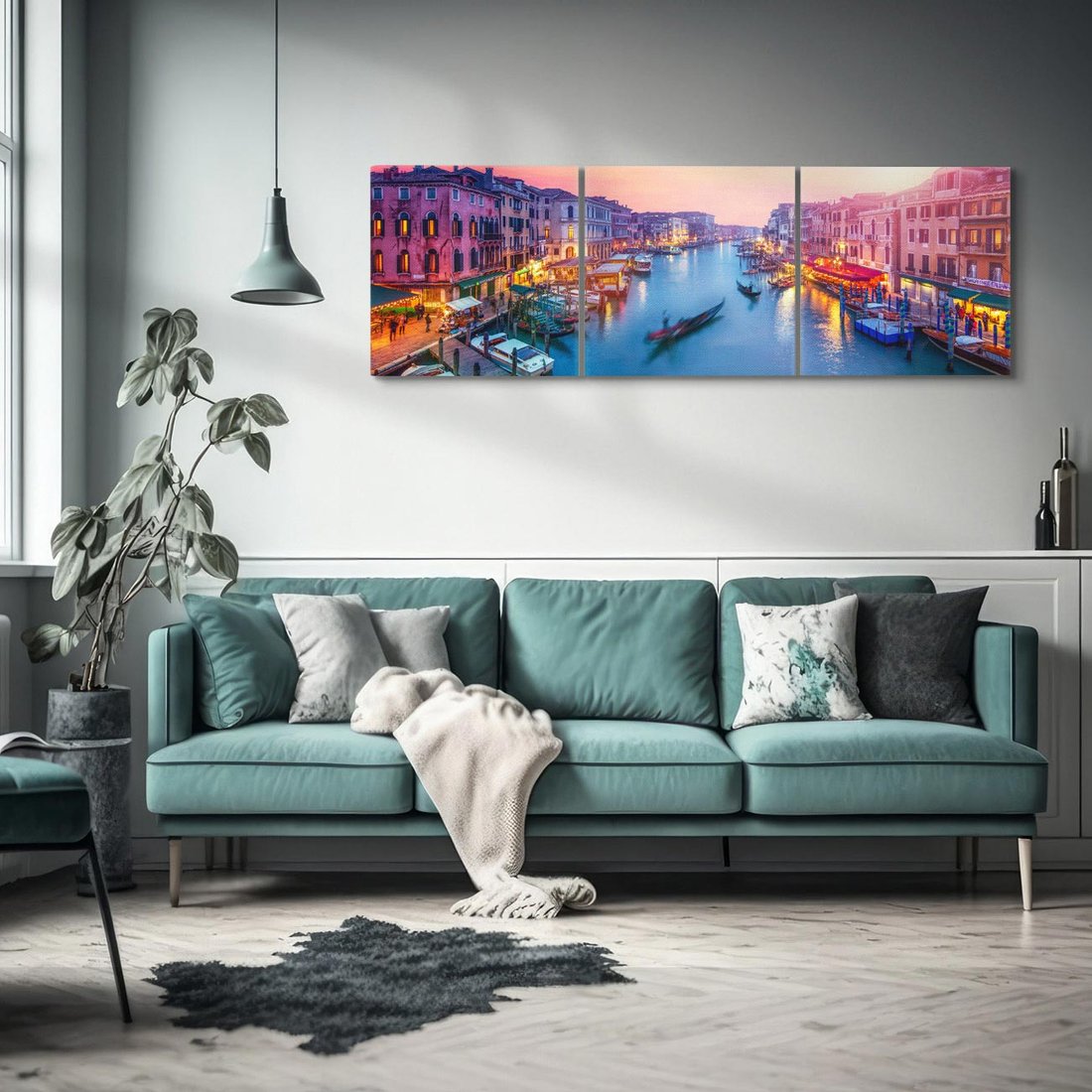 Obraz na płótnie 120x40 - Romantyczna Wenecja we Włoszech - Wenecja, Włochy