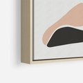 Obraz w ramie 80x120 - Widok Abstrakcyjny - abstrakcyjny obraz, minimalizm - rama drewno