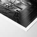 Plakat bez ramy 21x30 - Ukryta Uliczka - czarno białe zdjęcie, schody