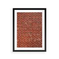Plakat w ramie 30x40 - Mur z Cegieł - cegły, mur - rama czarna