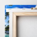 Obraz na płótnie 80x120 - Rajskie wakacje na plaży - plaża, wakacje
