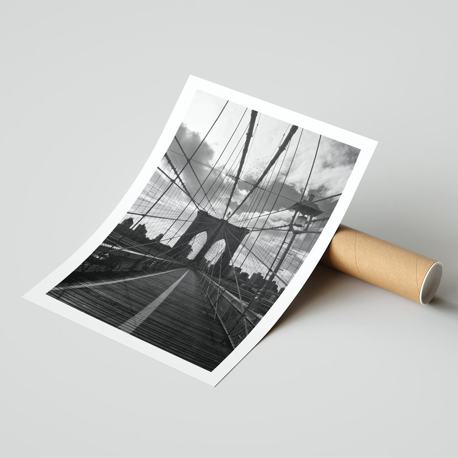 Plakat bez ramy 40x50 - Most Nowoczesności - most, nowoczesny