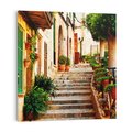 Obraz na płótnie 40x40 - Uroczysta perspektywa uliczki - uliczka, perspektywa