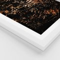 Plakat w ramie 50x70 - Jesienna Melodia - suche trawy, paprocie - rama biała