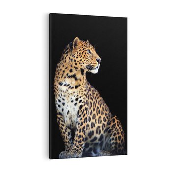 Obraz na płótnie 80x120 - Elegancja Jaguarowej Pantery - jaguar, pantera