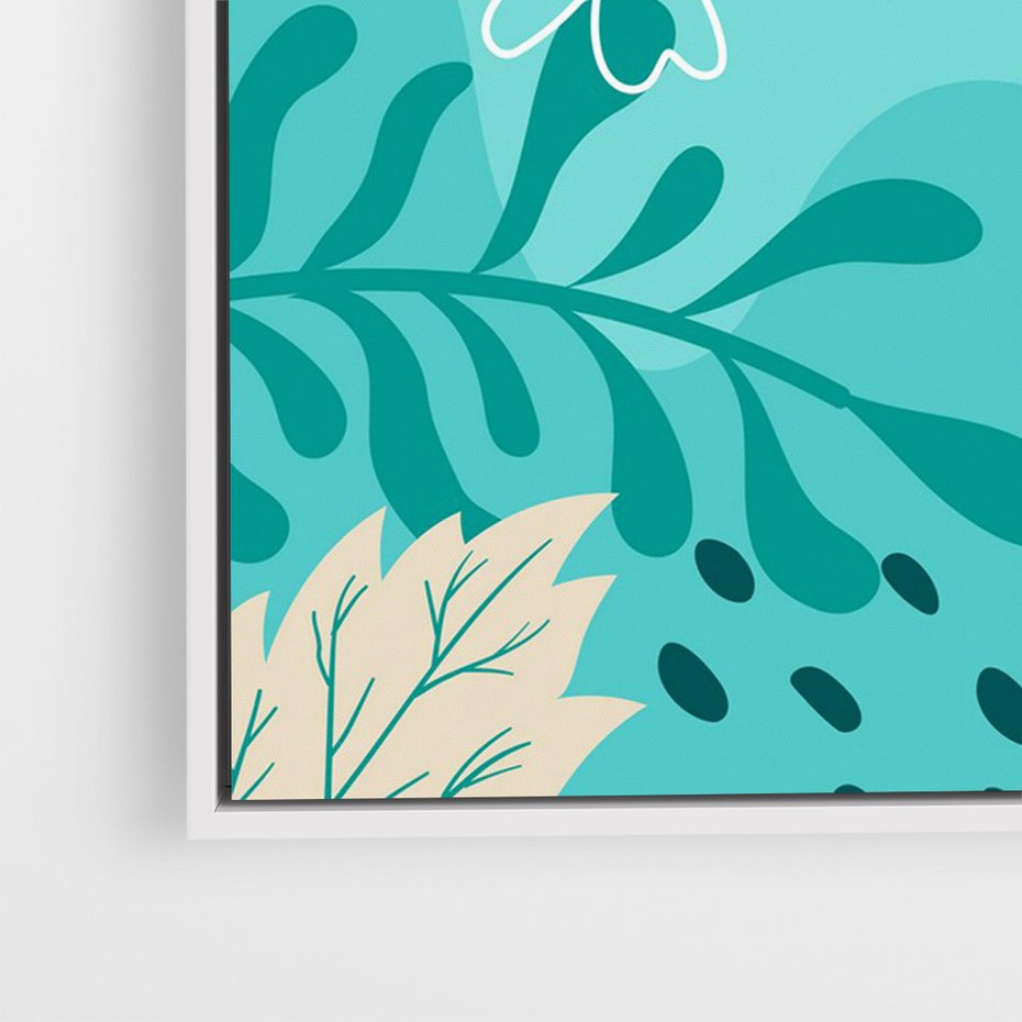 Obraz w ramie 70x100 - Kwiatowe Wibracje - pastelowa kompozycja, kwiaty - rama biała