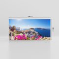 Obraz na płótnie 120x60 - Błękit morza i białe domy - Santorini, Grecja