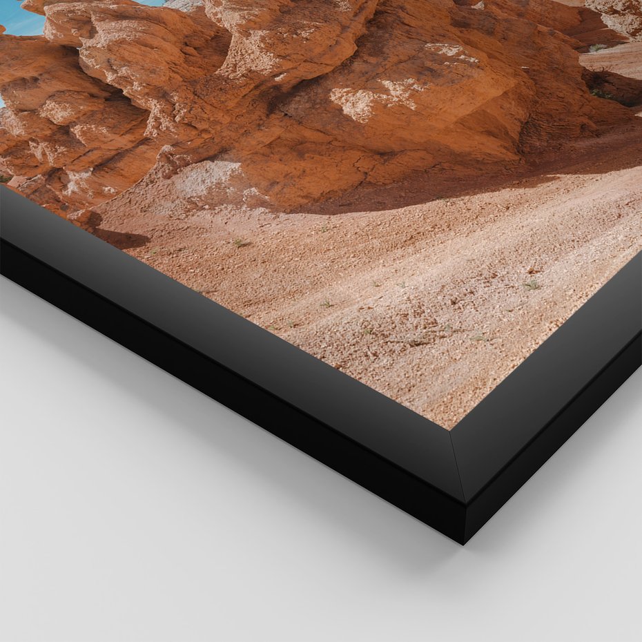 Zestaw obrazy w ramie 30x40 galeria - Kanion, pustynia, widok, pejzaż - rama czarna