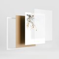 Plakat w ramie 40x50 - Złota Jesień - drzewo, żółte liście - rama biała