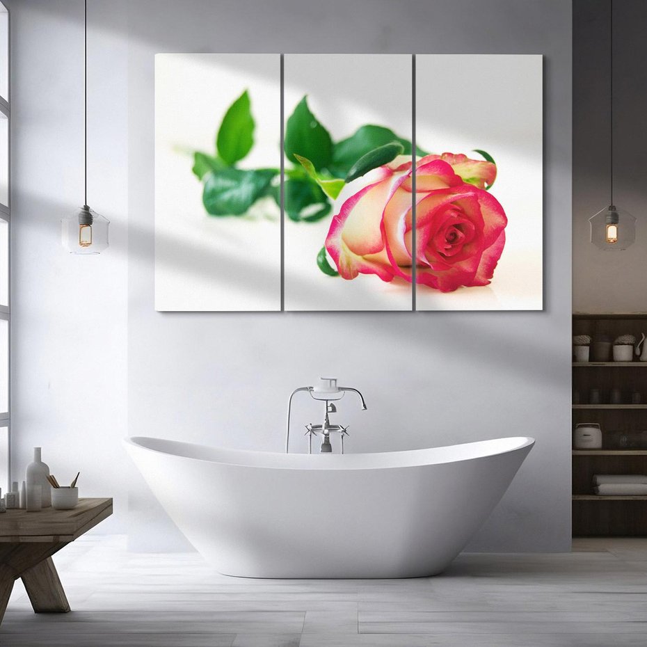 Obraz na płótnie 120x80 - Romantyczna Róża - róża, kwiat