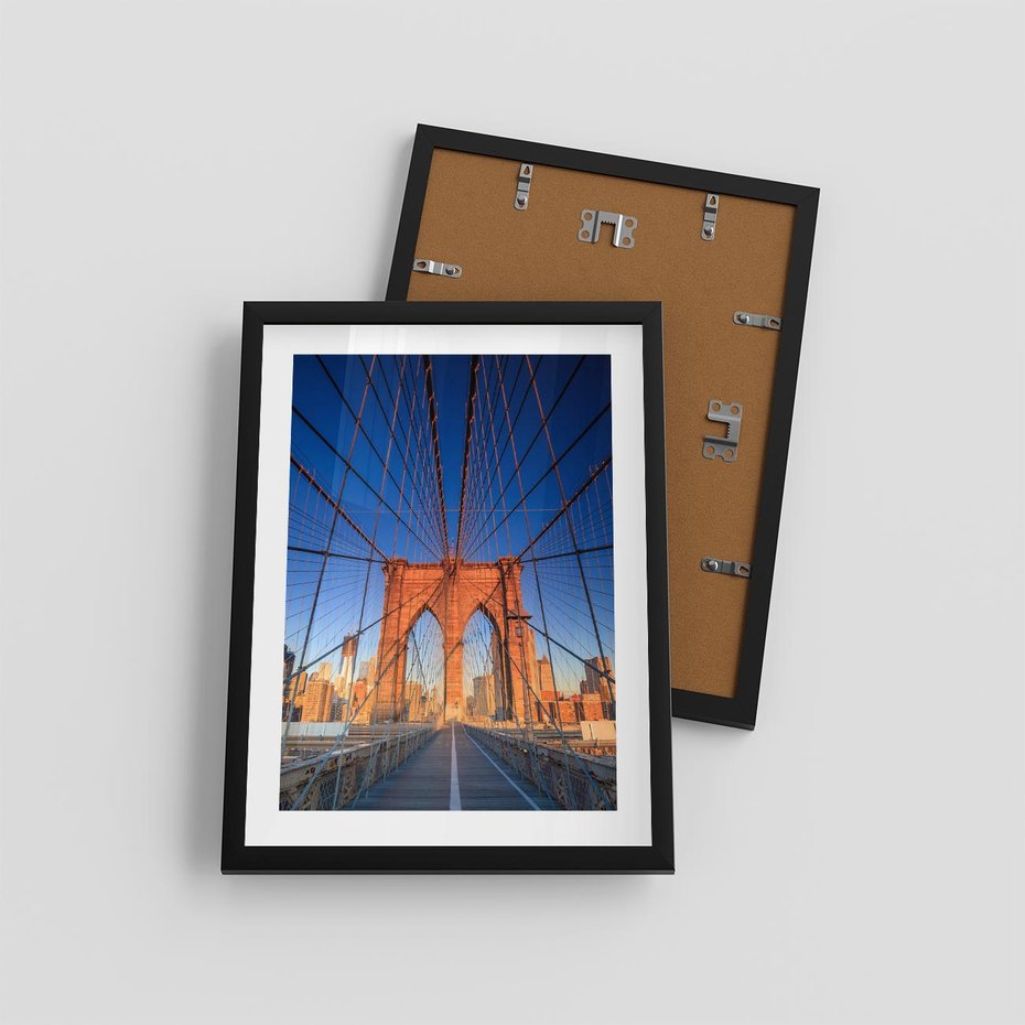 Plakat w ramie 30x40 - Most architektoniczne arcydzieło - most, architektura - rama czarna