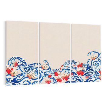 Obraz na płótnie 120x80 - Japońska Harmonia: Falujące Kwiaty - japonia, orientalne kwiaty wiśni