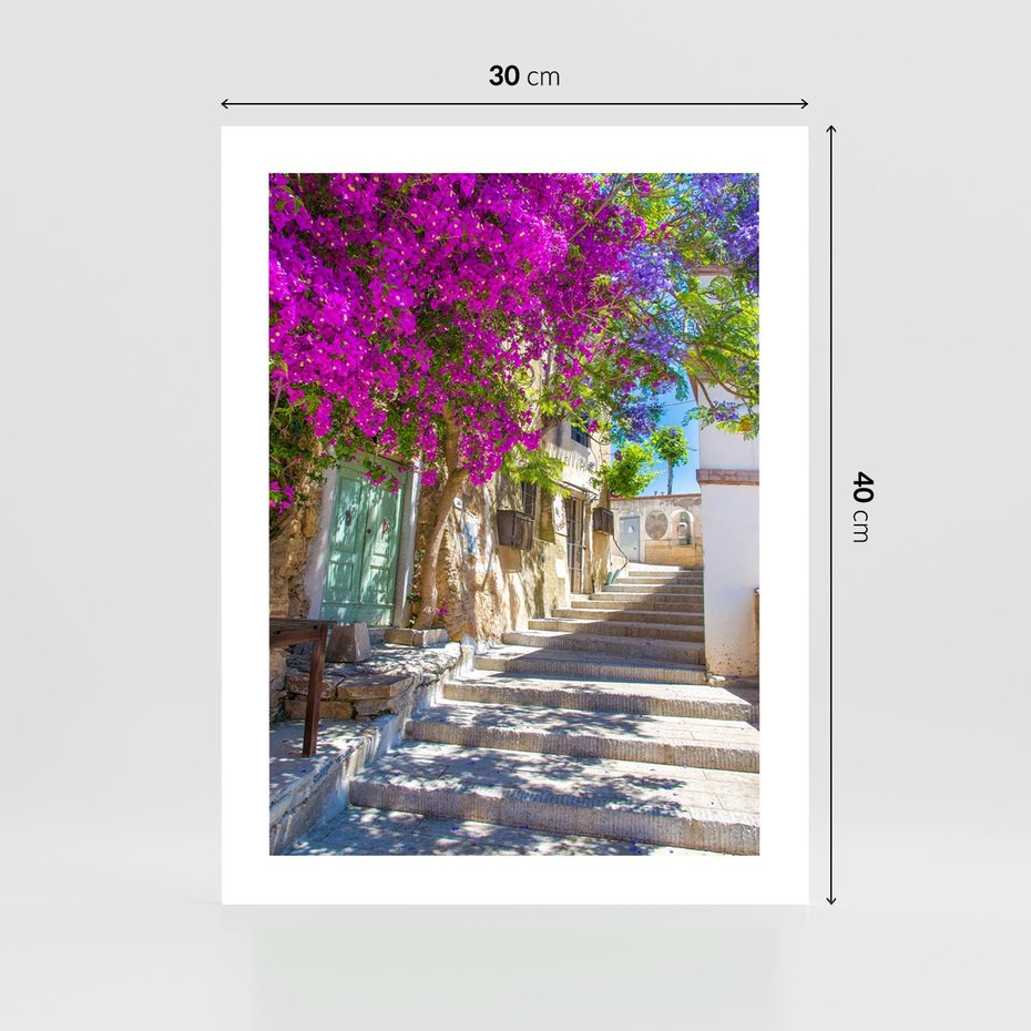 Plakat bez ramy 30x40 - Urok Zaklętej Przestrzeni - uliczka, perspektywa