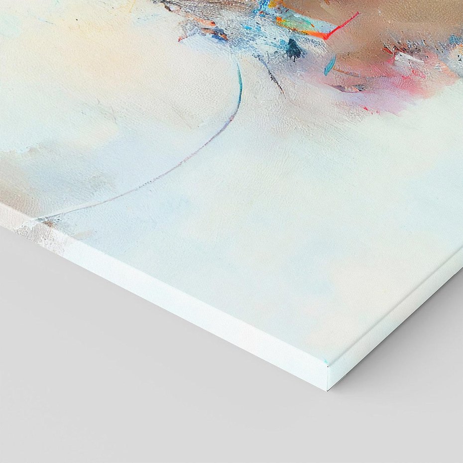 Obraz na płótnie 150x50 - Kontrapunkty zatajonych uczuć - dynamiczna abstrakcja, bałagan na płótnie