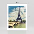 Plakat bez ramy 40x50 - Wieża Eiffla - Ikona Paryża - wieża, Eiffla