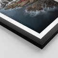 Plakat w ramie 40x50 - Skandynawia - górska odsłona - Skandynawia, góry - rama czarna